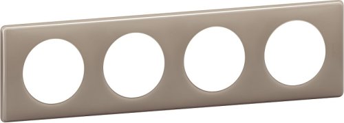 Рамка универсальная Legrand Celiane 4-м. кофейный глянец  картинка